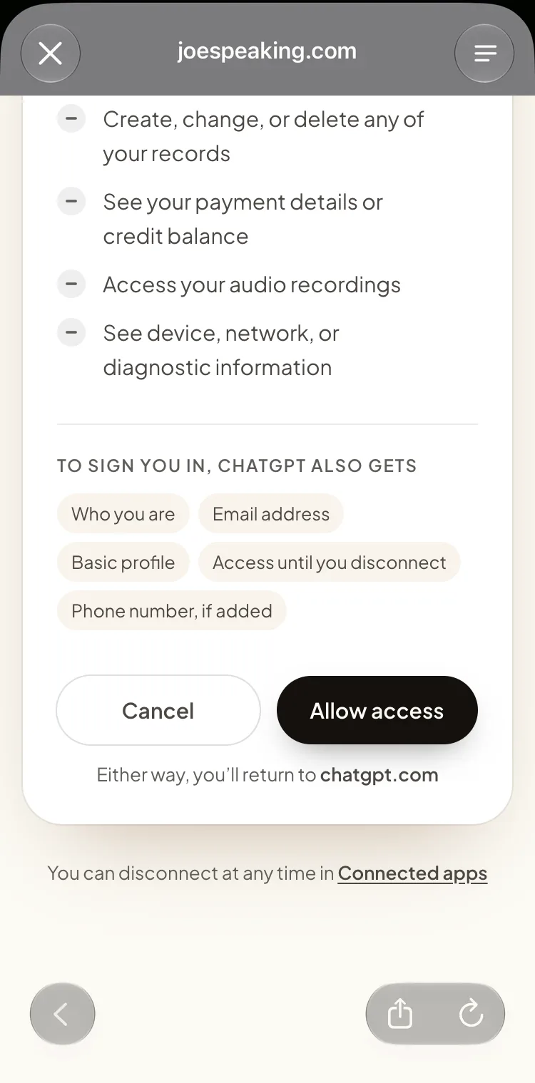 Allow read-only access