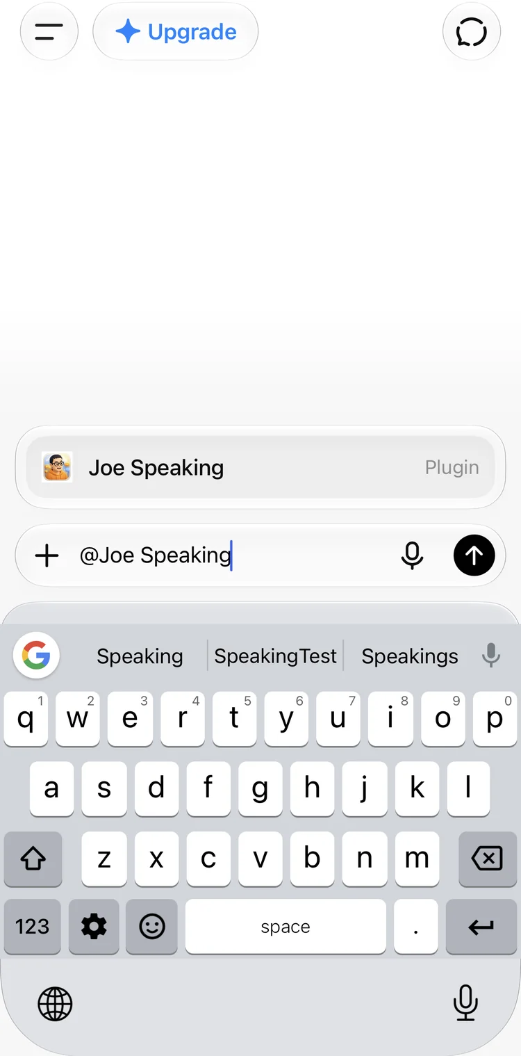Ask with @Joe Speaking